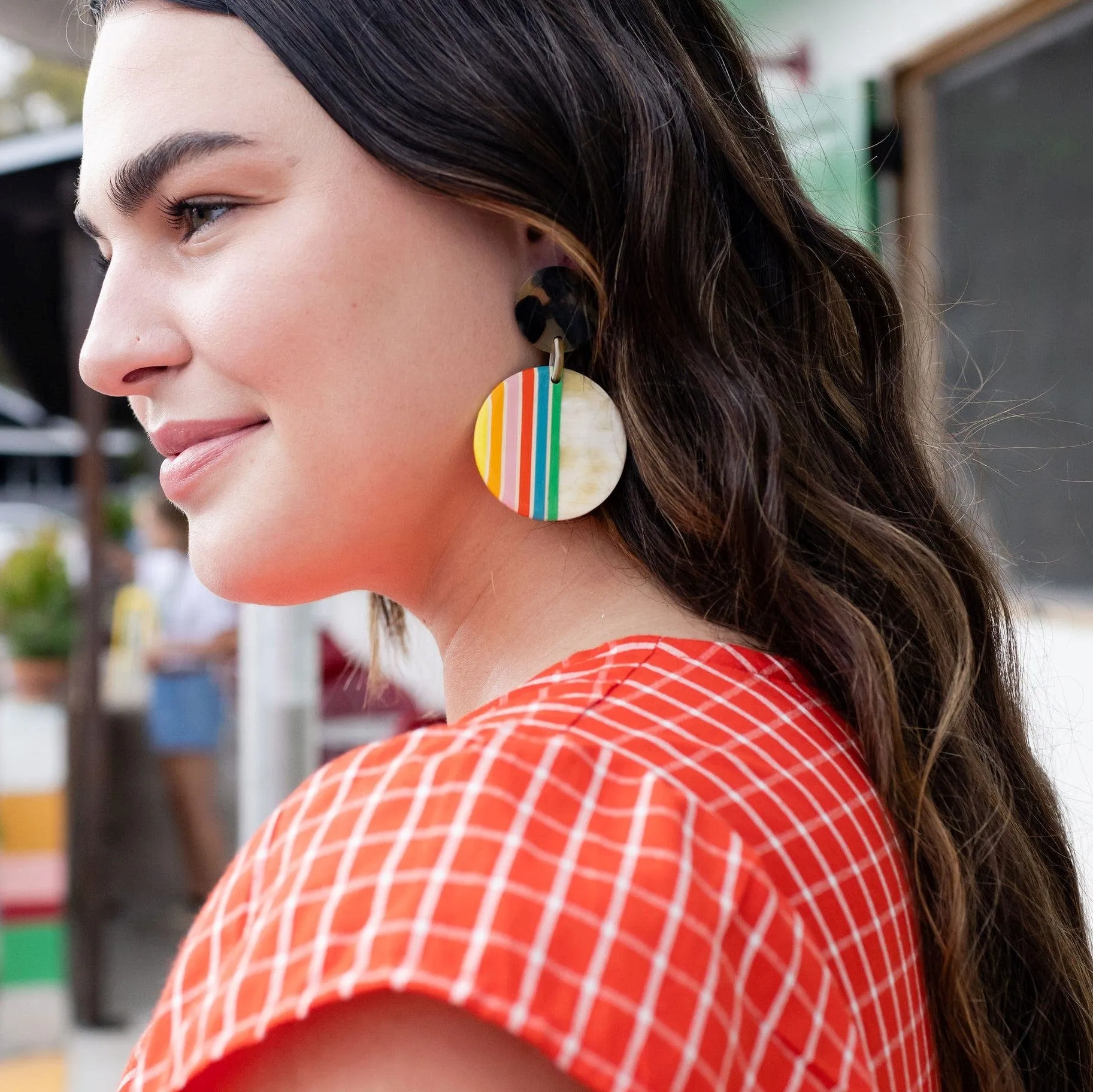 Rainbow Circle Earrings sold by Sunshine Tienda product image thumbnail 2
