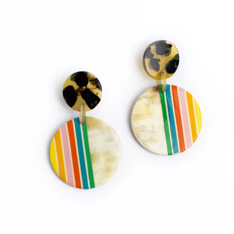Rainbow Circle Earrings sold by Sunshine Tienda