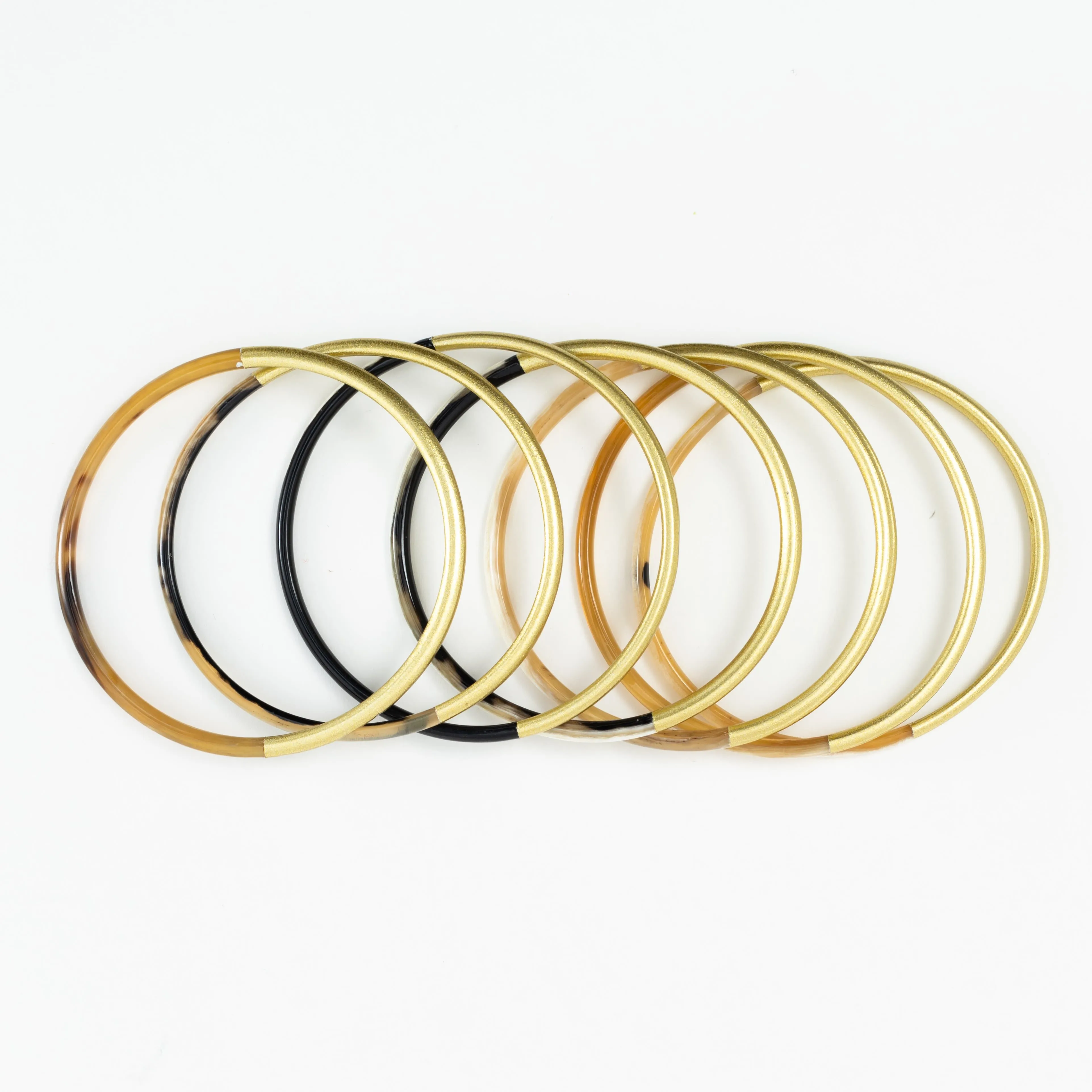 Shiny Gold Horn Bangle Set sold by Sunshine Tienda product image thumbnail 4