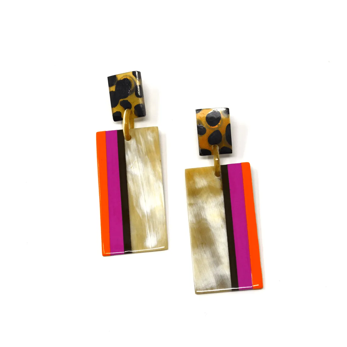 Miami Beach Horn Cabana Earrings sold by Sunshine Tienda