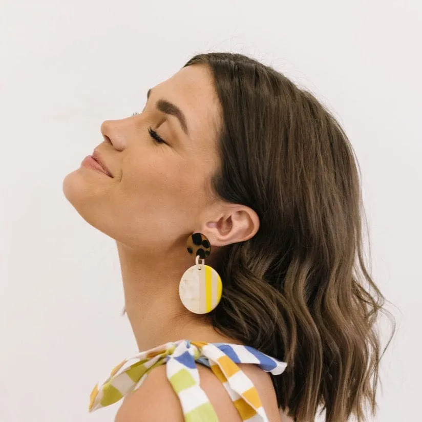 Sunflower Circle Earrings sold by Sunshine Tienda product image thumbnail 3