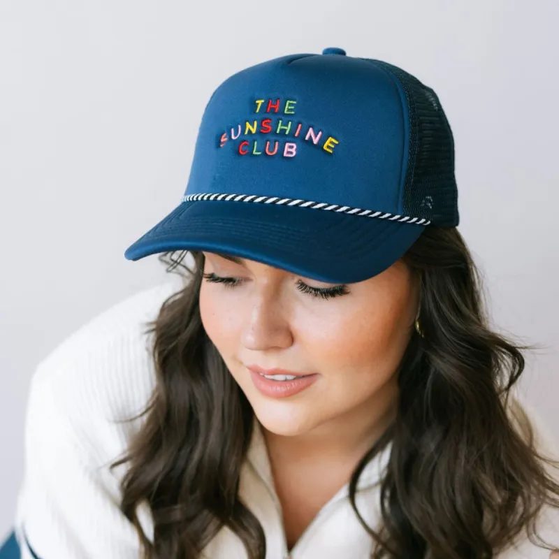 Rainbow Embroidered Sunshine Club Trucker Hat sold by Sunshine Tienda