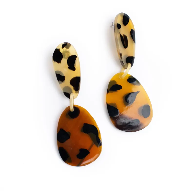 Tortoise Teardrop Earrings sold by Sunshine Tienda