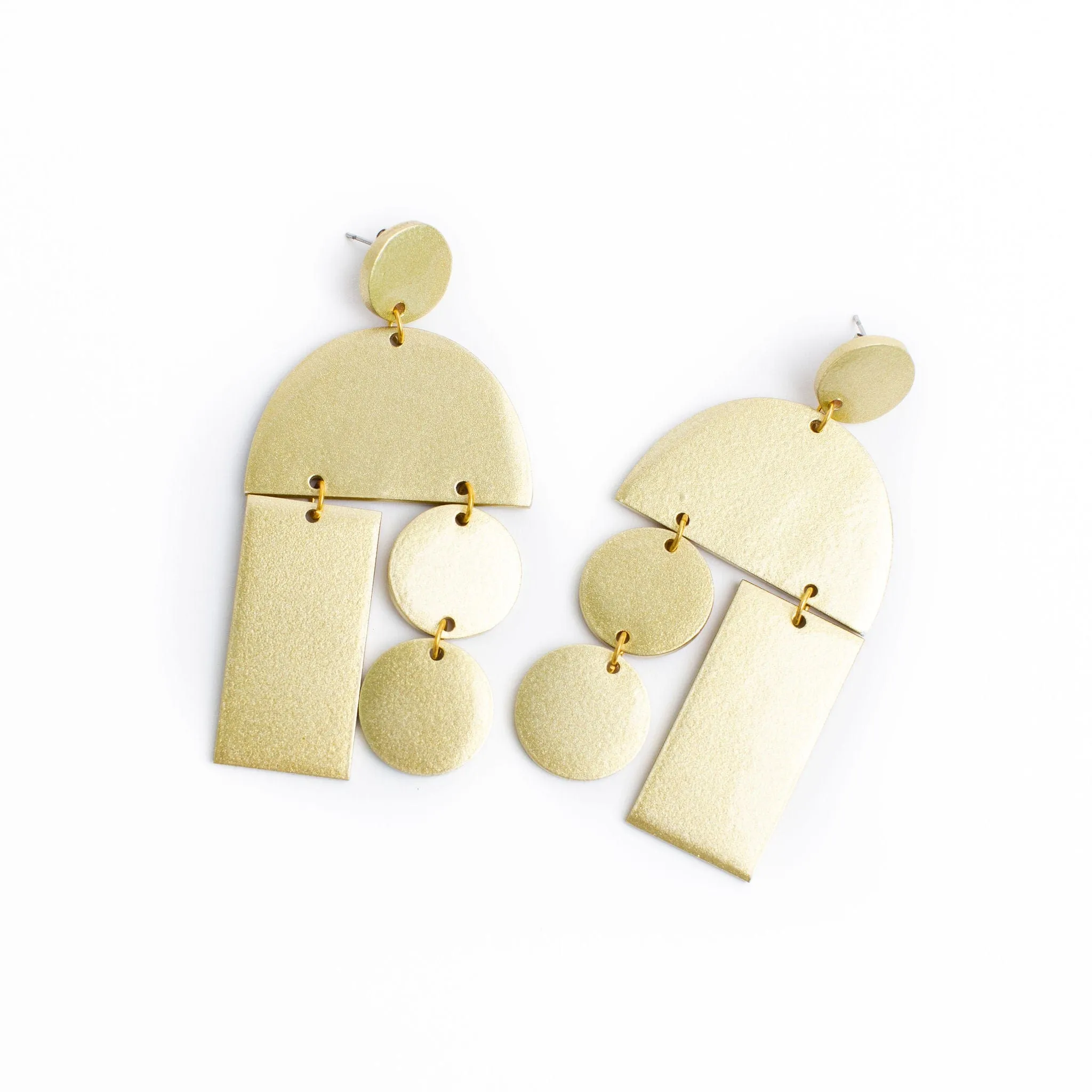 Gold Metallic Mobile Earrings sold by Sunshine Tienda