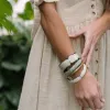 Natural Horn with Gold Bangle Set sold by Sunshine Tienda