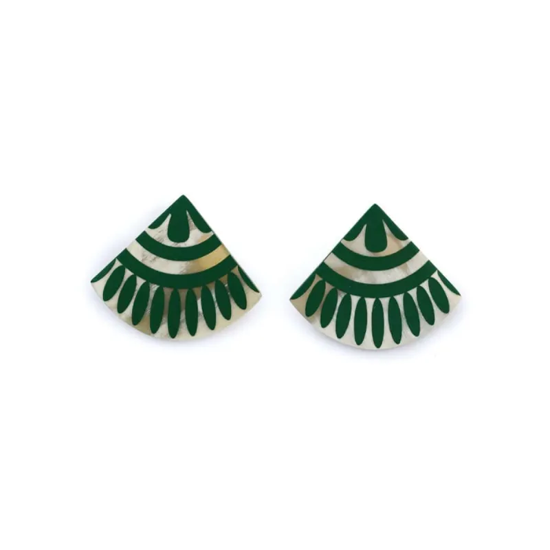 Green Porcelain Earrings sold by Sunshine Tienda