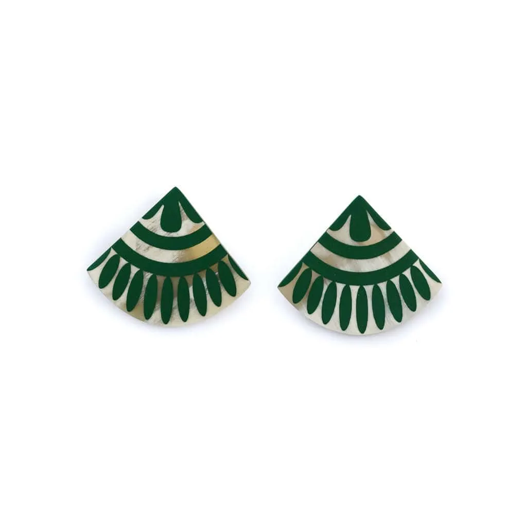 Green Porcelain Earrings sold by Sunshine Tienda