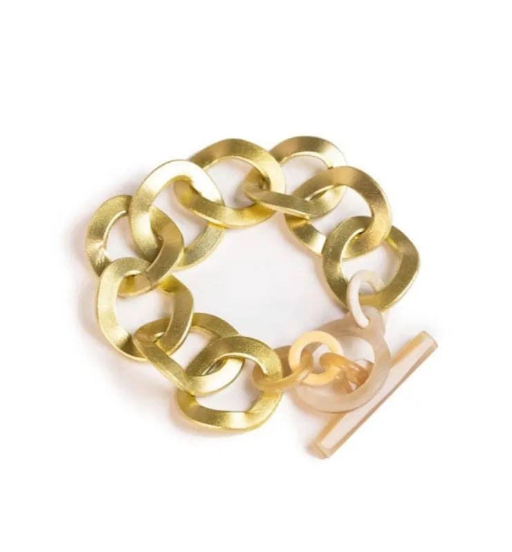 Gold Link Bracelet sold by Sunshine Tienda