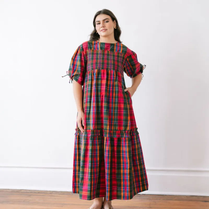 Que Paso Plaid Katrin Dress sold by Sunshine Tienda