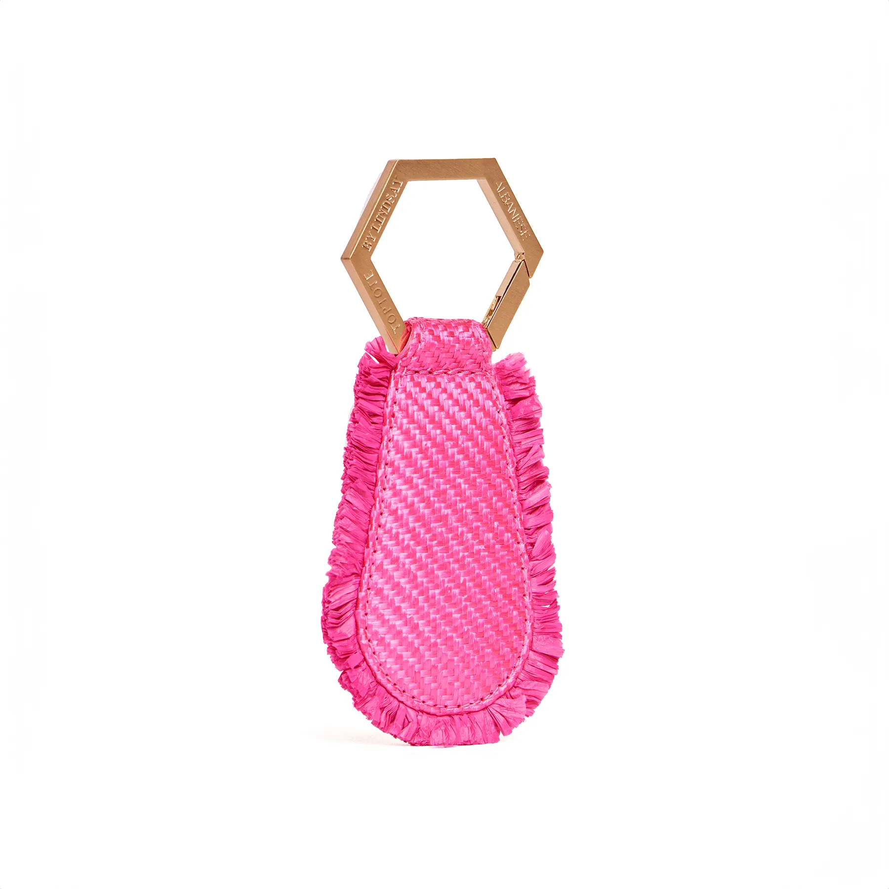 Fuchsia Raffia Hat Holder sold by Sunshine Tienda