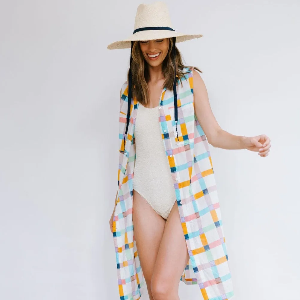 Miriam Wide Brimmed Palm Fringe Hat sold by Sunshine Tienda product image thumbnail 2