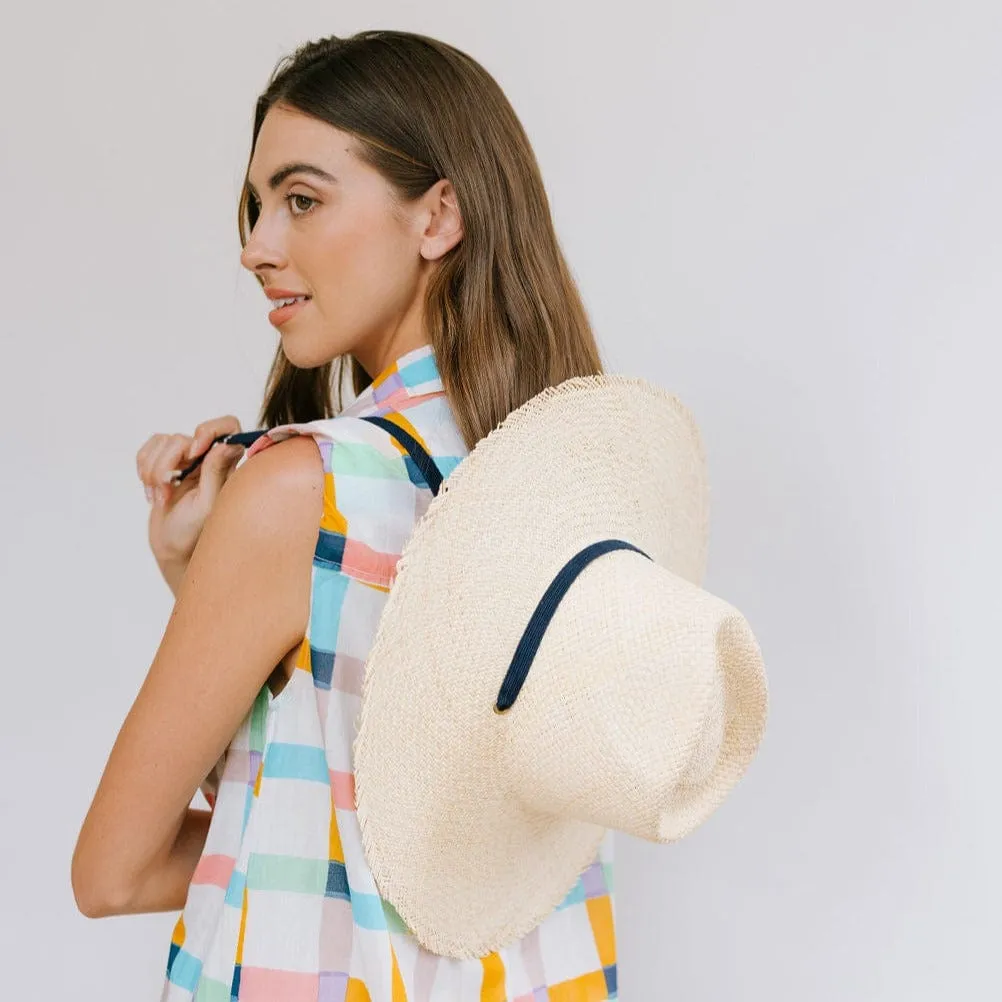 Miriam Wide Brimmed Palm Fringe Hat sold by Sunshine Tienda product image thumbnail 3