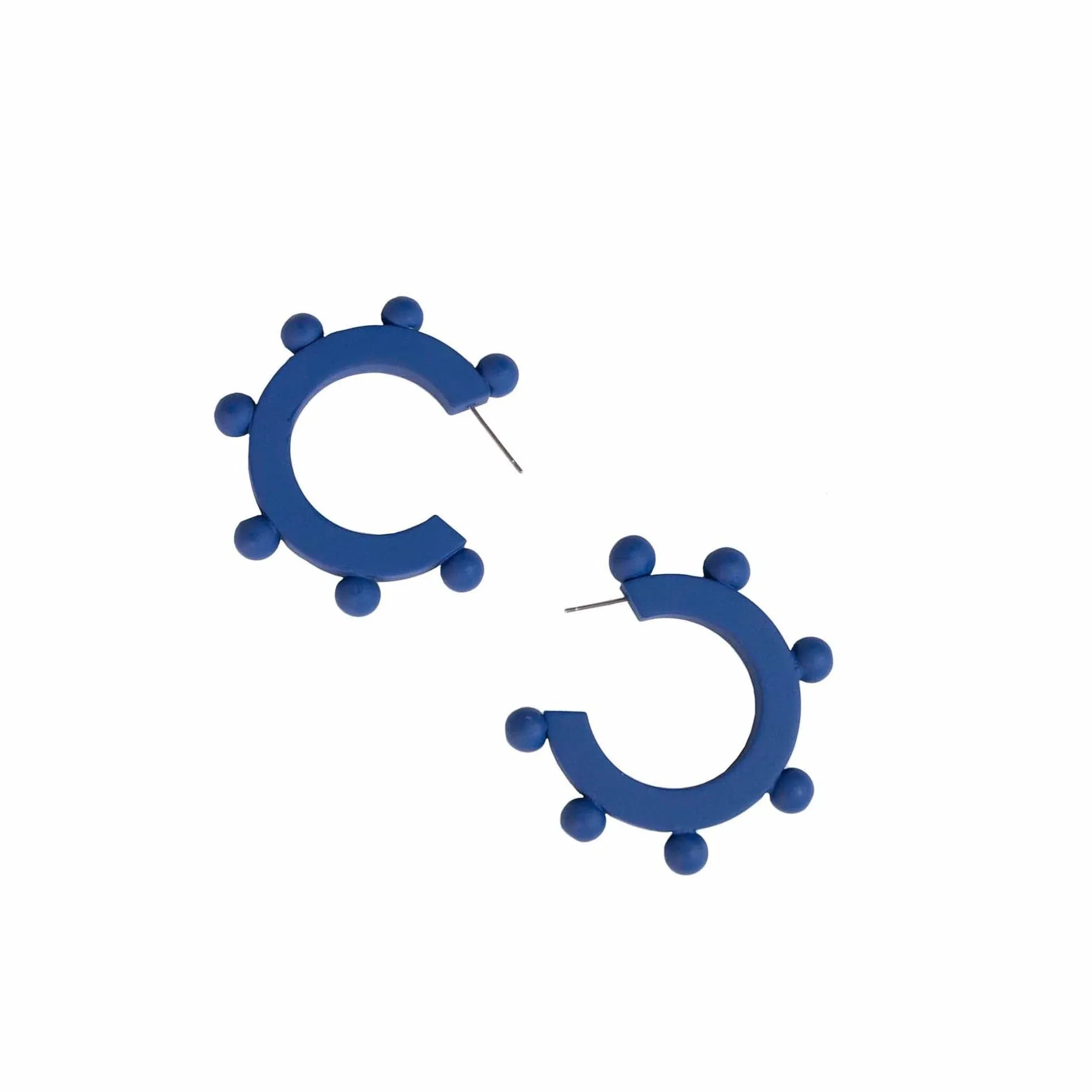 Navy Bead Hoops sold by Sunshine Tienda product image thumbnail 2