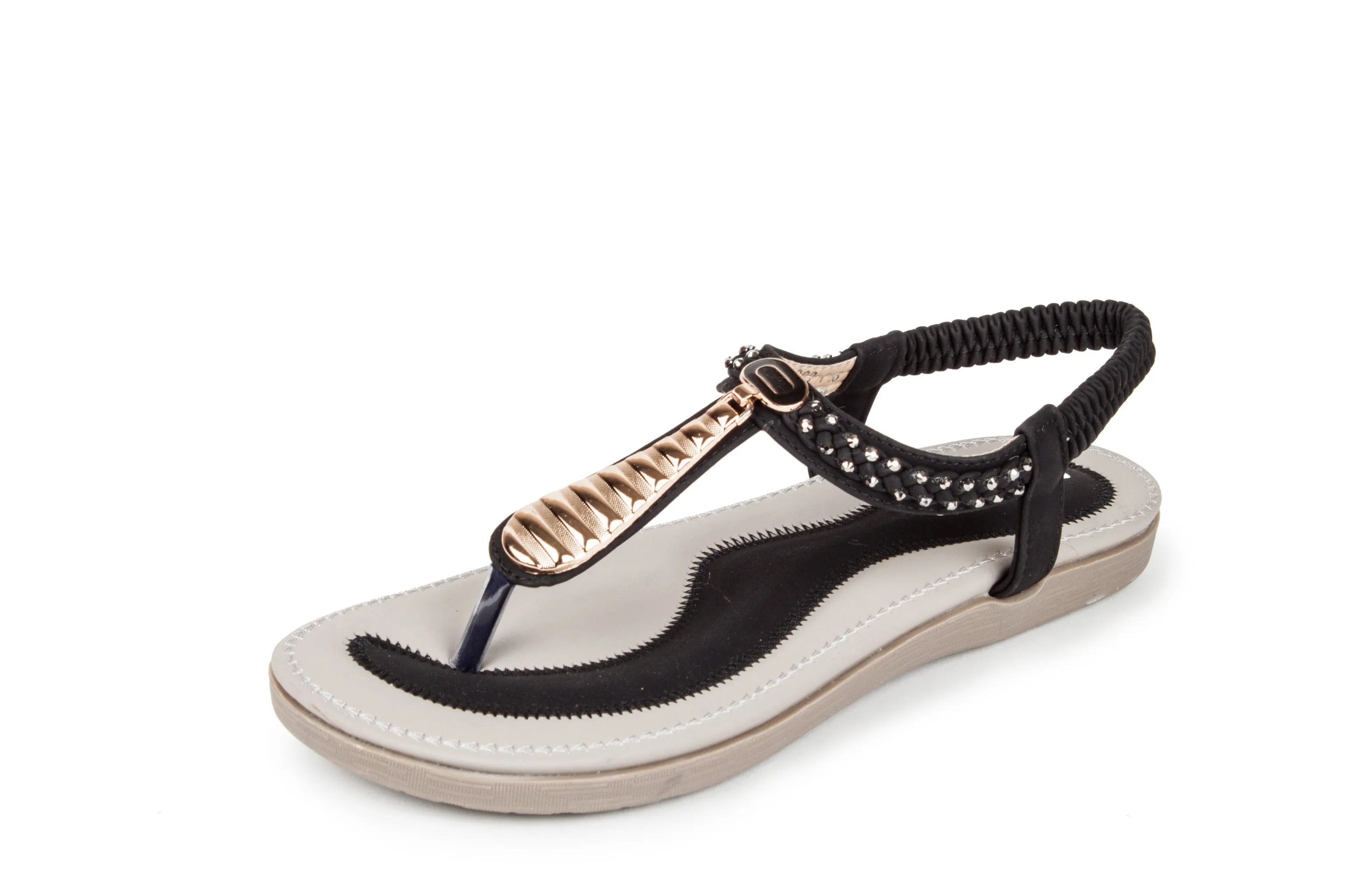 Haute edition Women's Slip on T-Strap Comfort Sandals sold by Daily Haute product image thumbnail 5