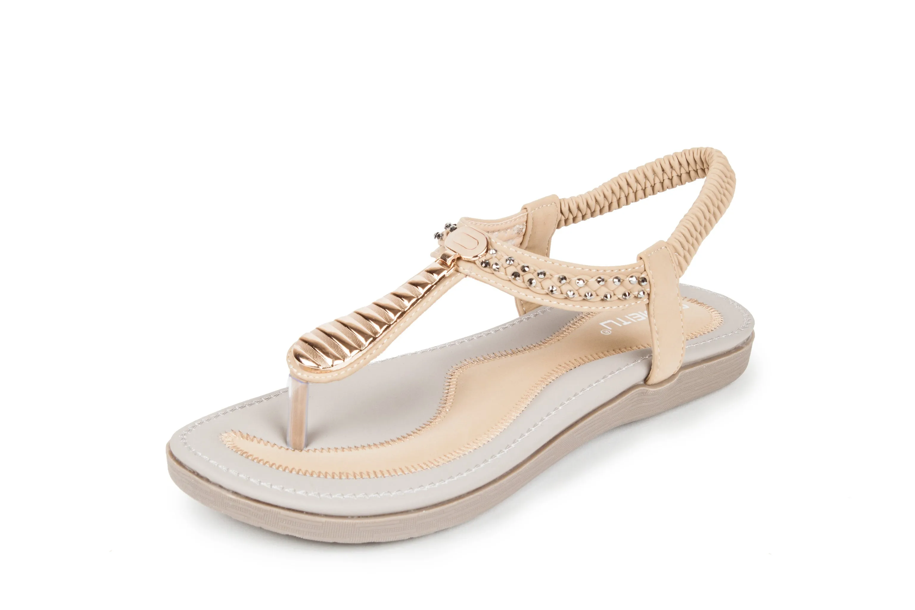 Haute edition Women's Slip on T-Strap Comfort Sandals sold by Daily Haute product image thumbnail 3