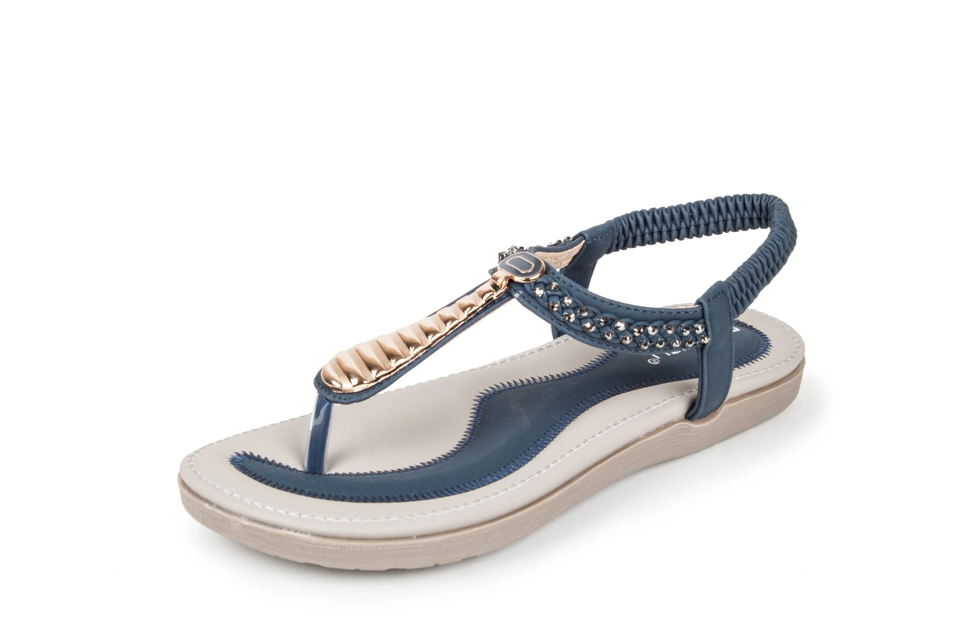 Haute edition Women's Slip on T-Strap Comfort Sandals sold by Daily Haute