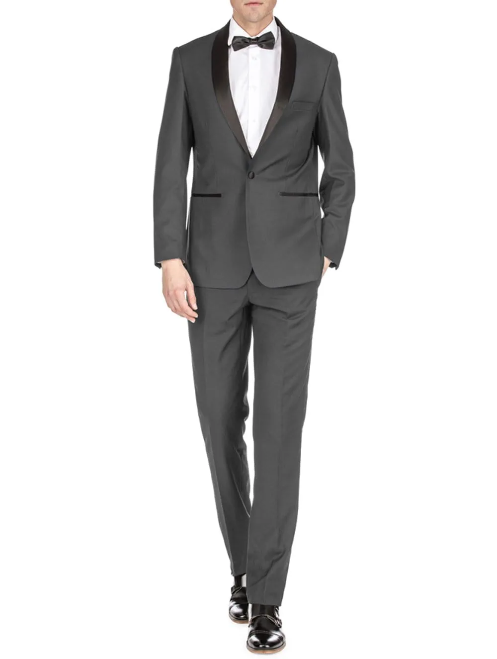 Men's Premium Slim Fit Shawl Lapel Tuxedo sold by Daily Haute product image thumbnail 4