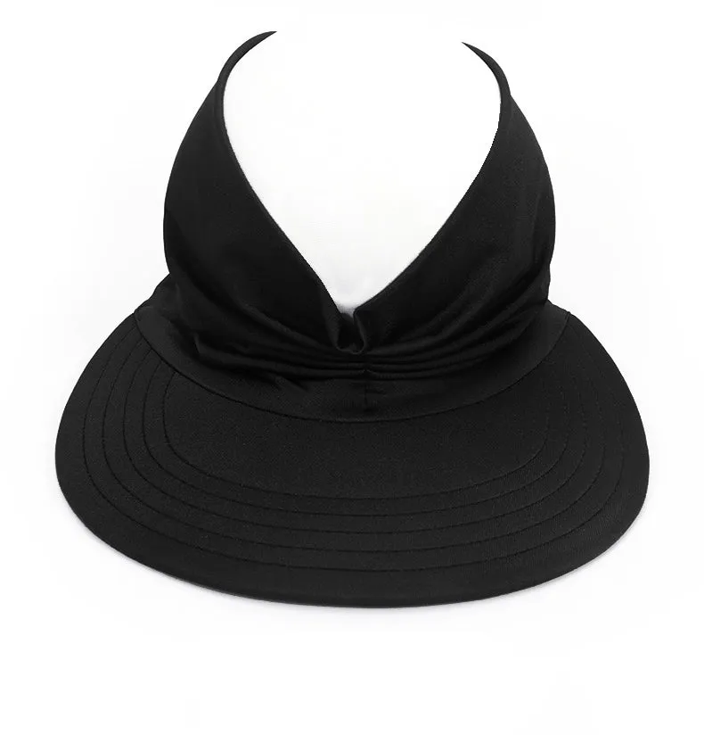 Haute Edition Women's Ruched Stretchy Headband Sun Visor Hat sold by Daily Haute product image thumbnail 2