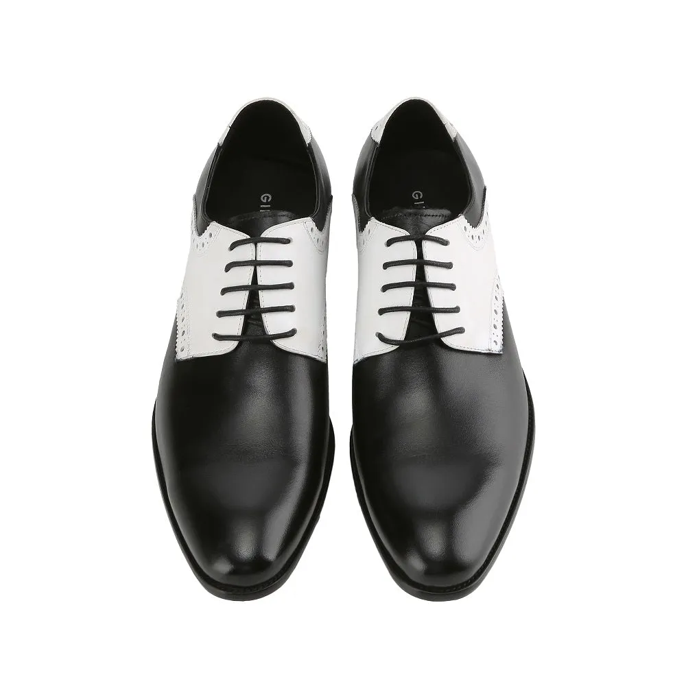 Gino Vitale Men's Handcrafted Genuine Leather Brogue Contrast Dress Shoe sold by Daily Haute product image thumbnail 3