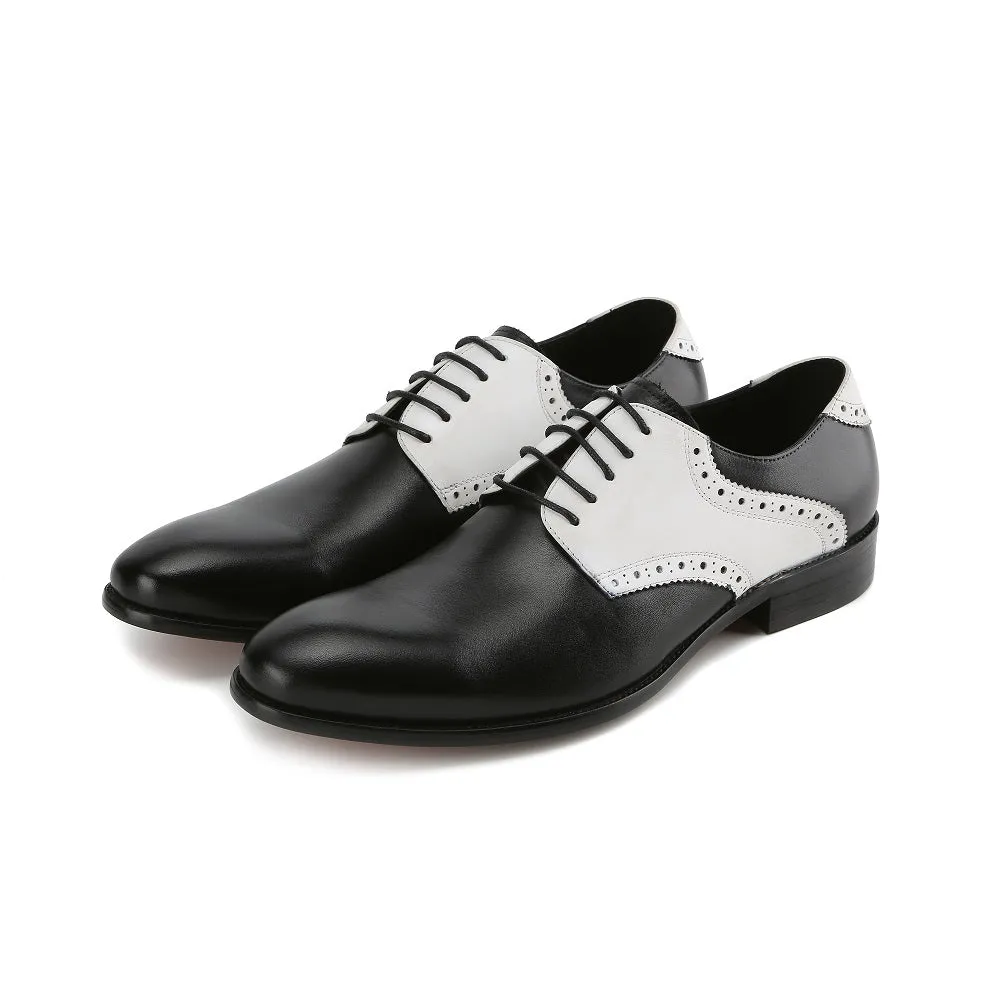 Gino Vitale Men's Handcrafted Genuine Leather Brogue Contrast Dress Shoe sold by Daily Haute product image thumbnail 2