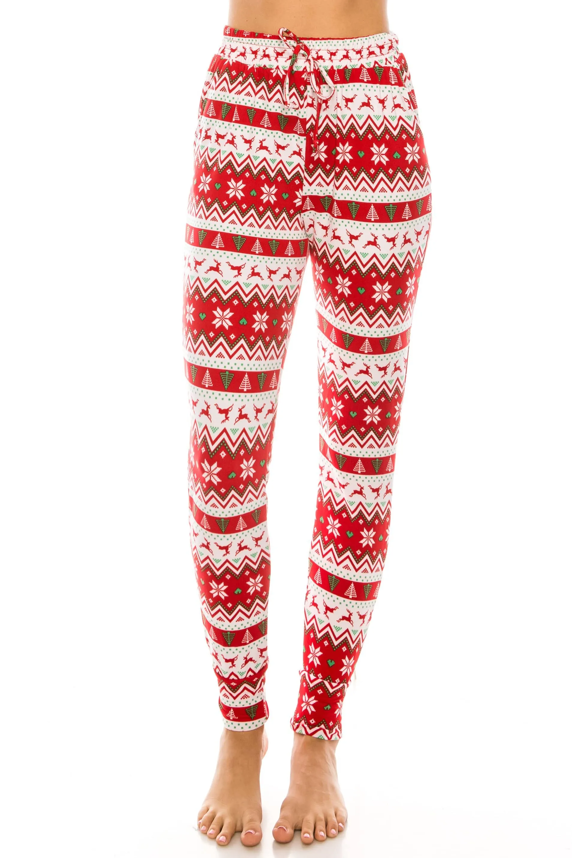 Women's Cozy Christmas Fleece-Lined 2-Piece Matching Jogger Sets sold by Daily Haute product image thumbnail 4