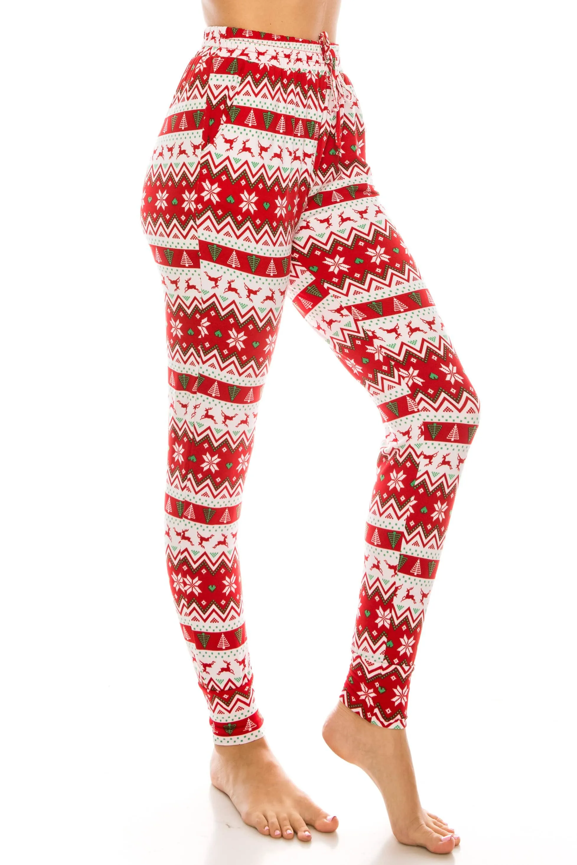 Women's Cozy Christmas Fleece-Lined 2-Piece Matching Jogger Sets sold by Daily Haute product image thumbnail 5