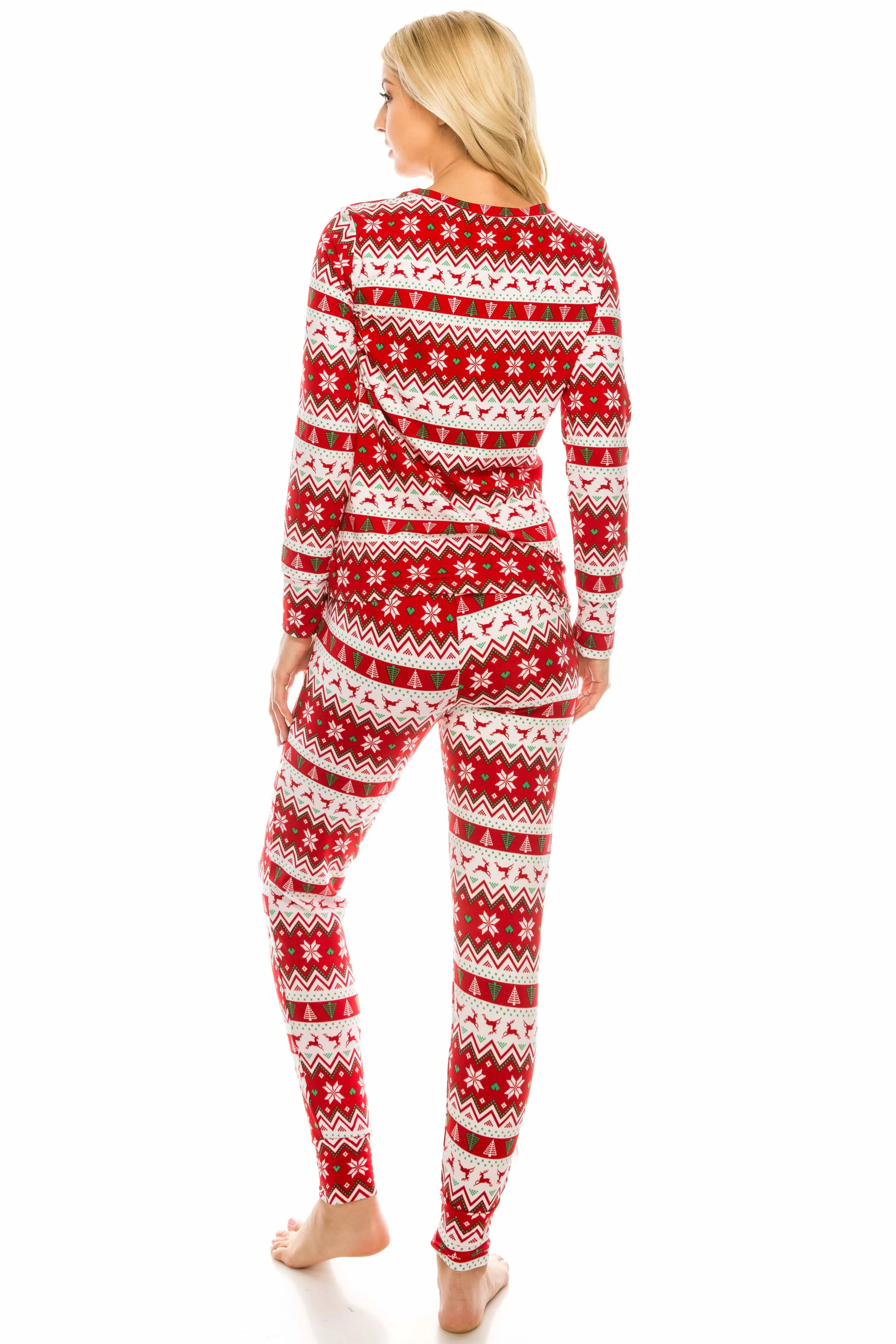 Women's Cozy Christmas Fleece-Lined 2-Piece Matching Jogger Sets sold by Daily Haute product image thumbnail 3