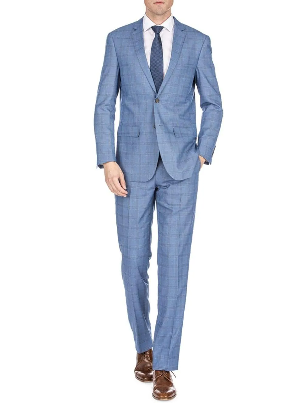 Men's Traveler Check Slim Fit Suits sold by Daily Haute
