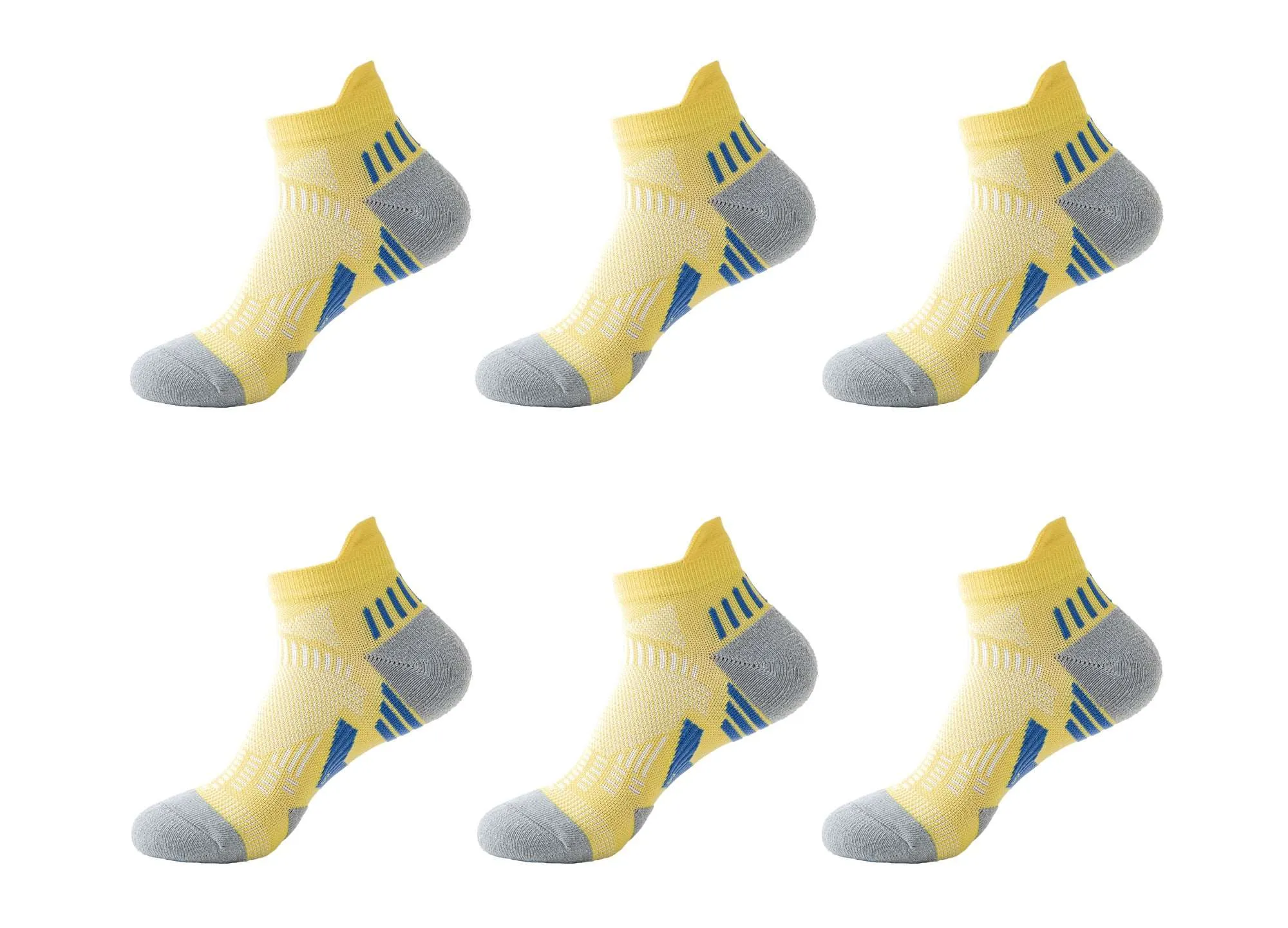 6-Pack Men's Running Fitness Performance Sport Compression Quarter Socks sold by Daily Haute product image thumbnail 4