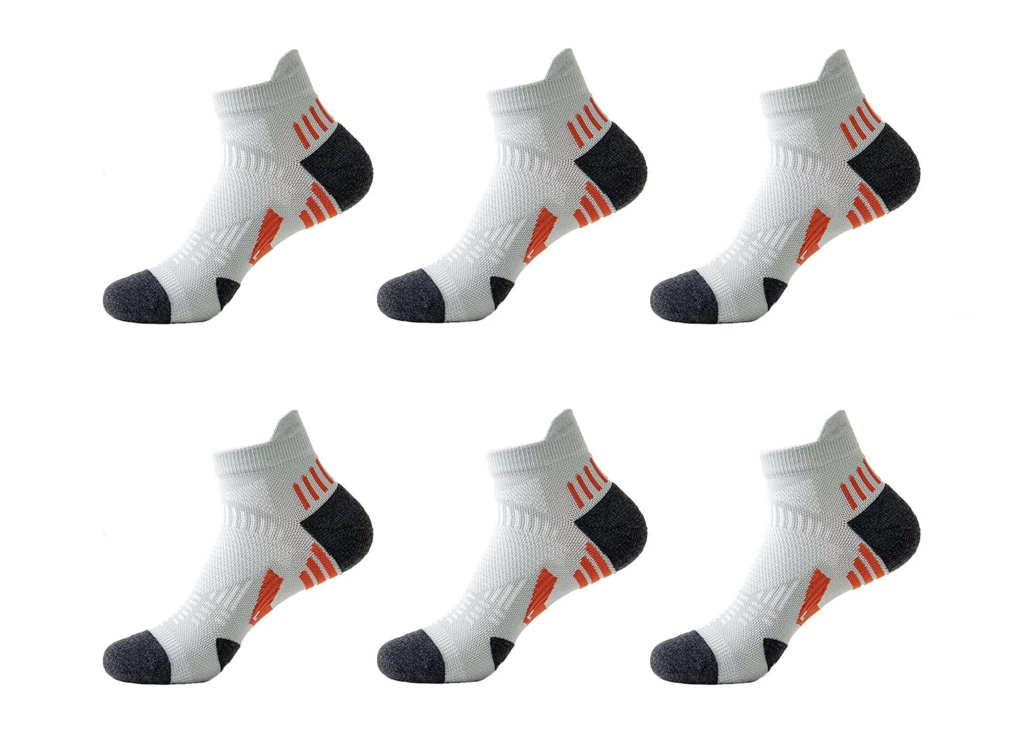 6-Pack Men's Running Fitness Performance Sport Compression Quarter Socks sold by Daily Haute product image thumbnail 2