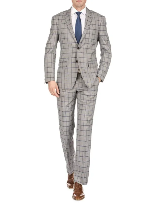Men's Window Pane Slim Fit Suits sold by Daily Haute