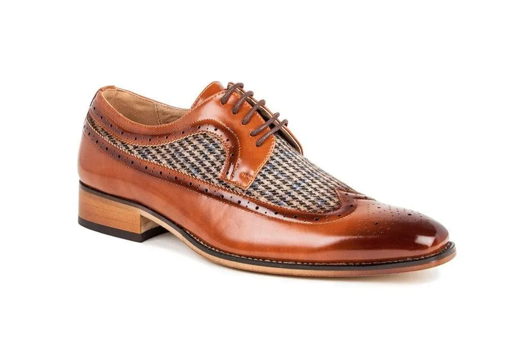 Gino Vitale Men's Wing Tip Brogue Two Tone Shoes sold by Daily Haute