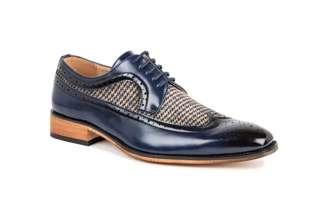 Gino Vitale Men's Wing Tip Brogue Two Tone Shoes sold by Daily Haute product image thumbnail 4