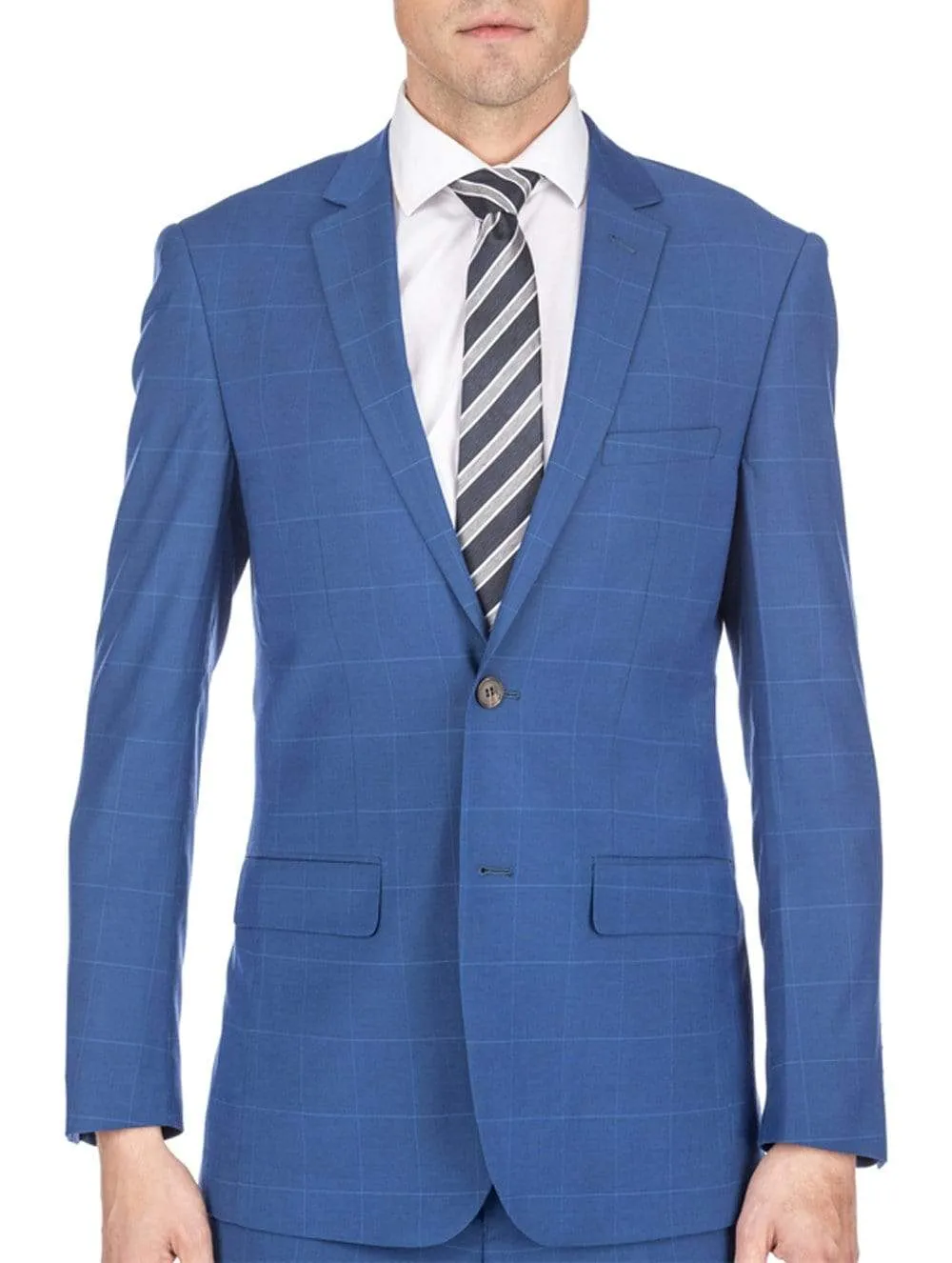 Men's Traveler Check Slim Fit Suits sold by Daily Haute product image thumbnail 2