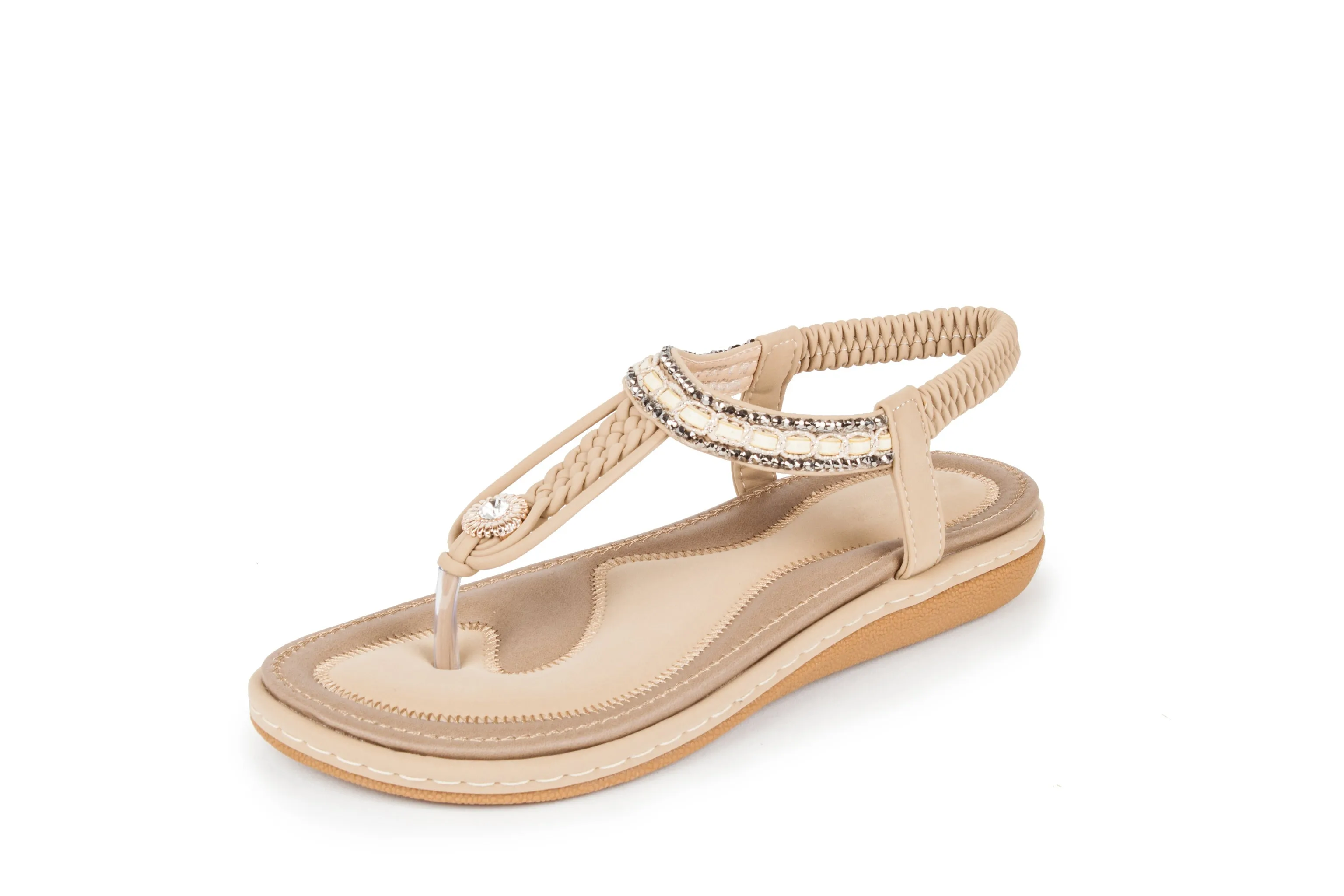 Haute edition Summer Bohemian Beaded Comfort Sandals sold by Daily Haute product image thumbnail 4