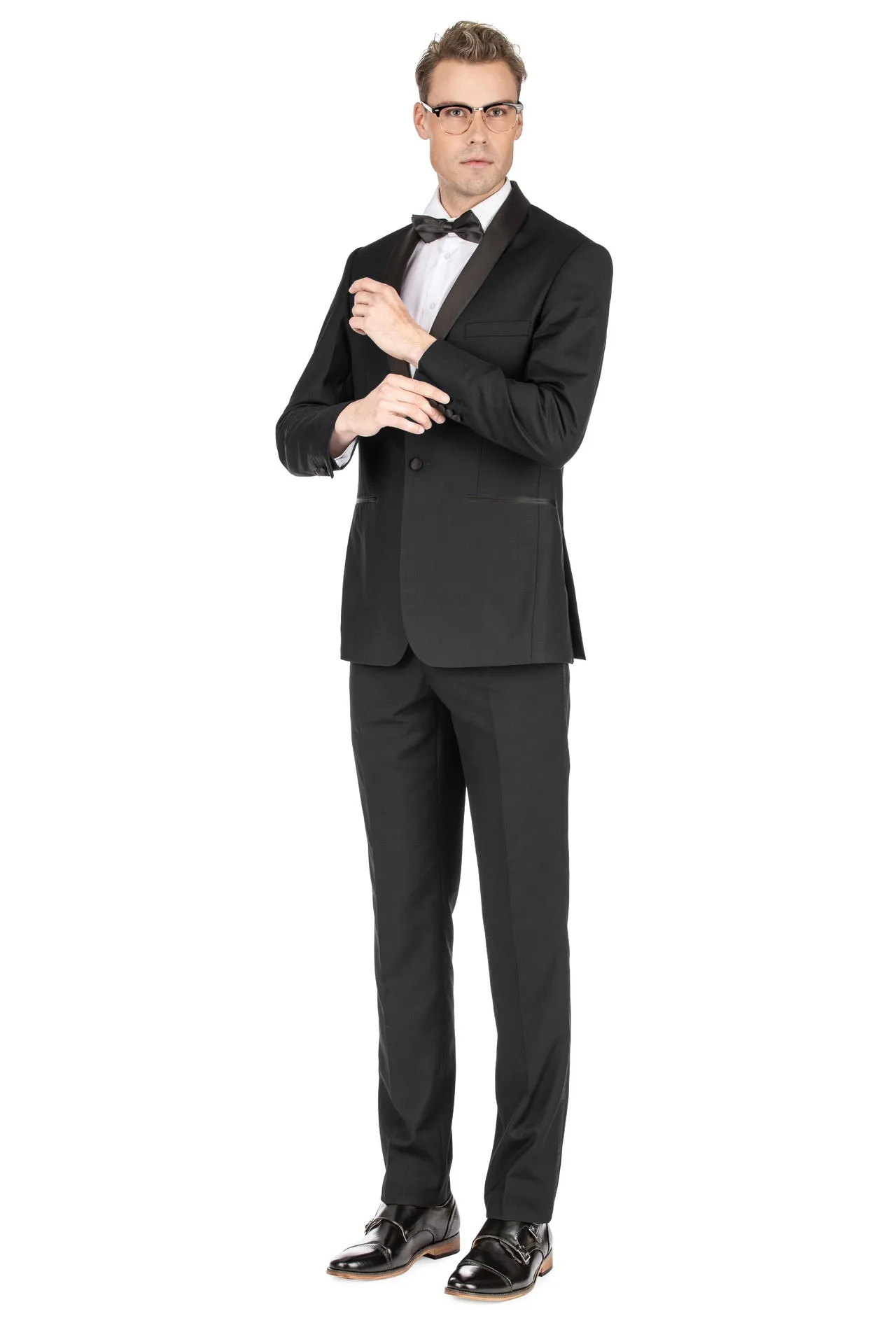 Men's Premium Slim Fit Shawl Lapel Tuxedo sold by Daily Haute product image thumbnail 5