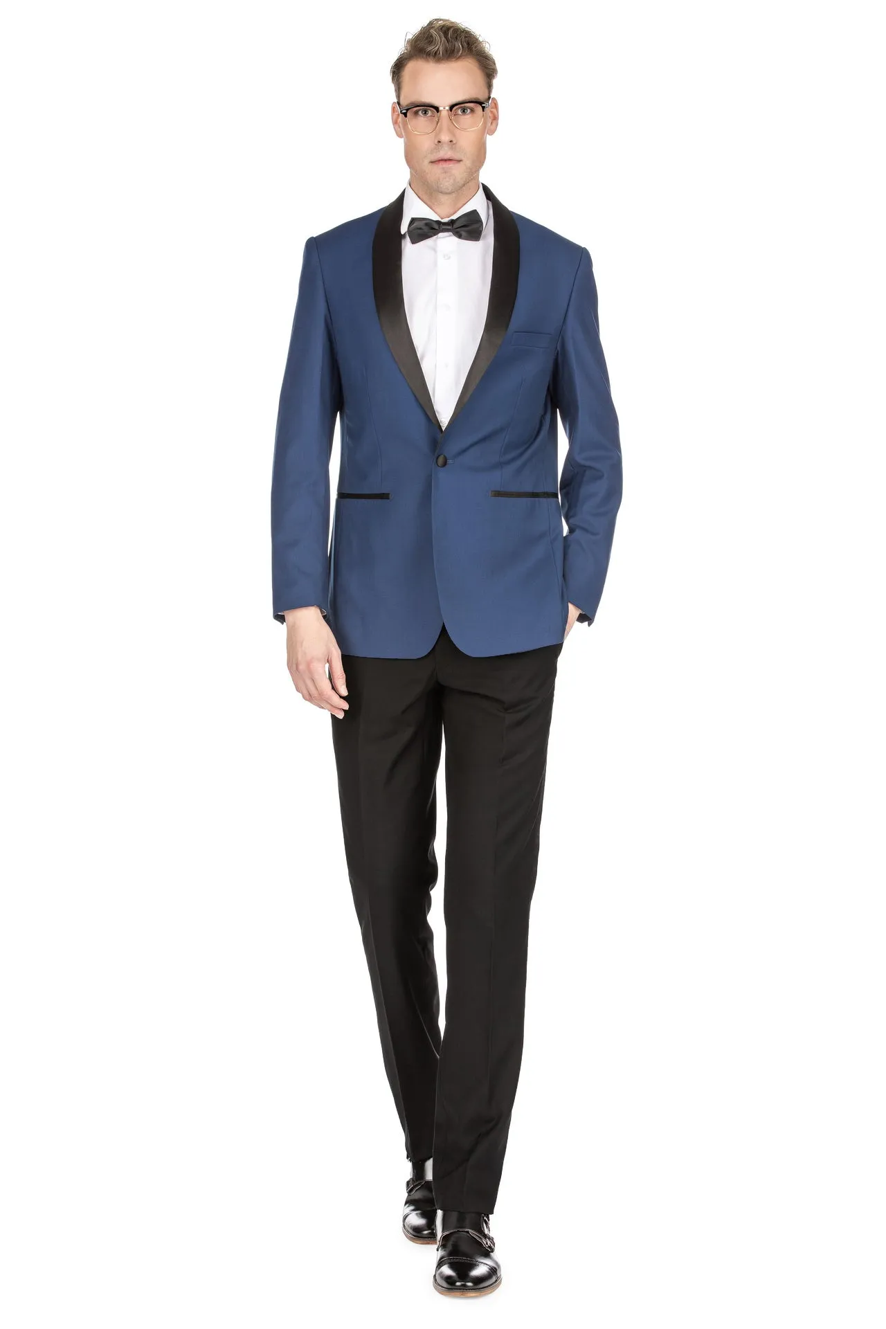 Men's Premium Slim Fit Shawl Lapel Tuxedo sold by Daily Haute