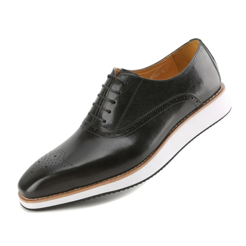 Gino Vitale Men's Handcrafted Genuine Leather Hybrid Casual Brogue Dress Shoe sold by Daily Haute