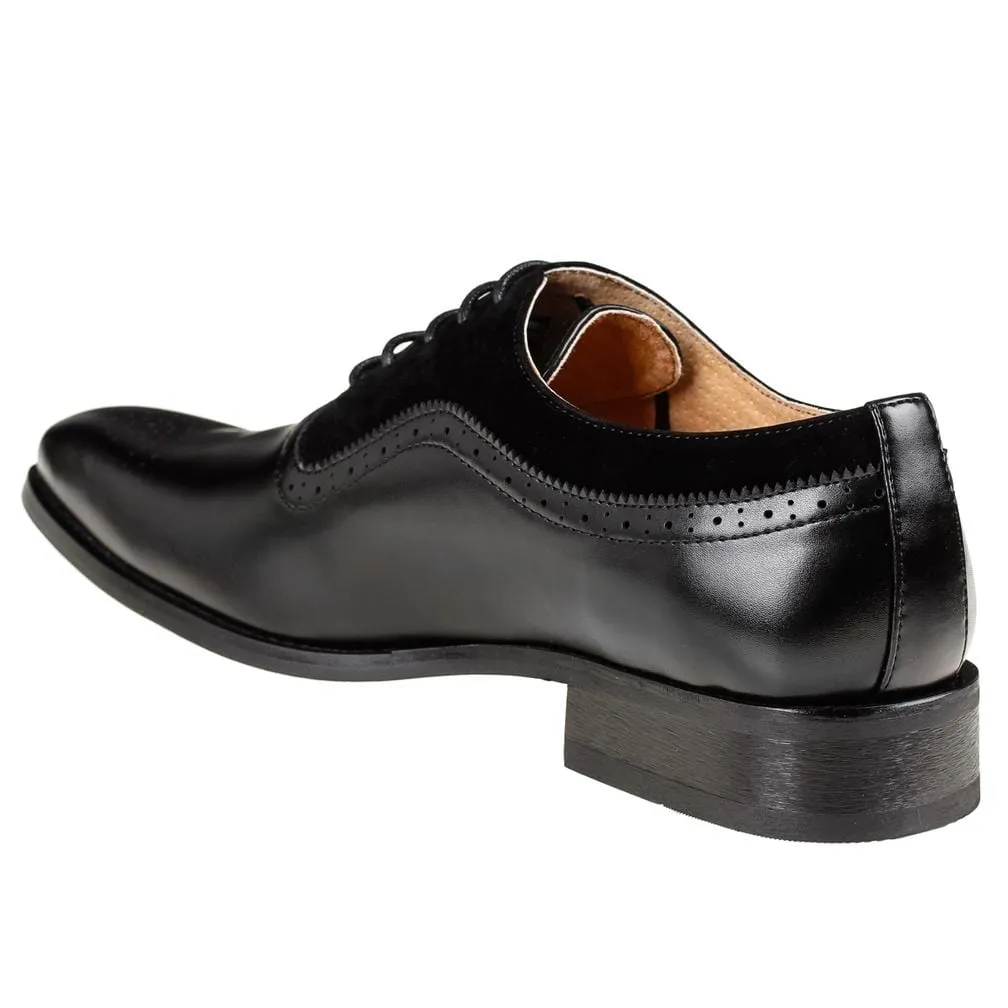 Gino Vitale Men's Lace Up Medallion Toe Dress Shoes sold by Daily Haute product image thumbnail 2