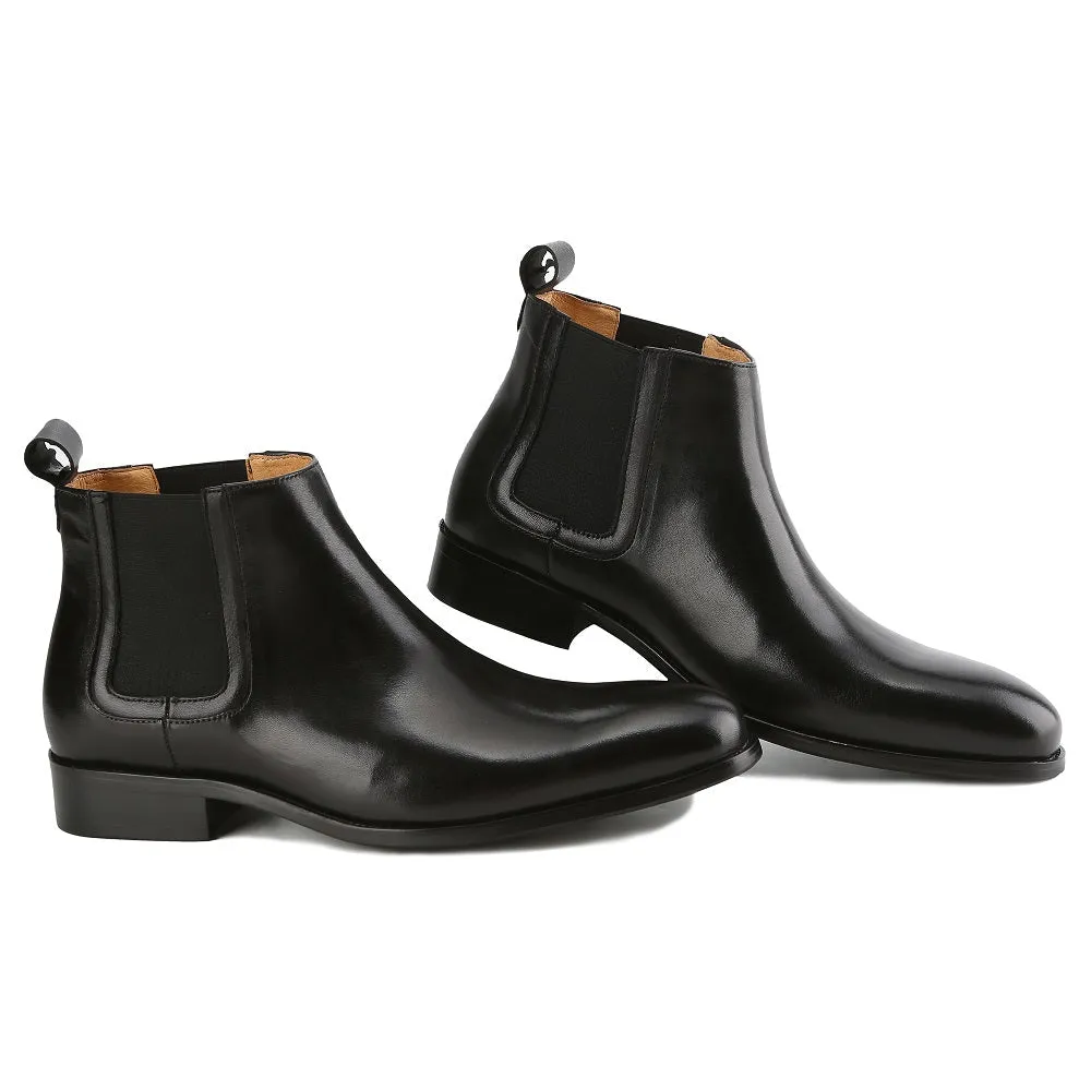 Men's Handcrafted Genuine Leather Pull-On Chelsea Dress Boots sold by Daily Haute product image thumbnail 2