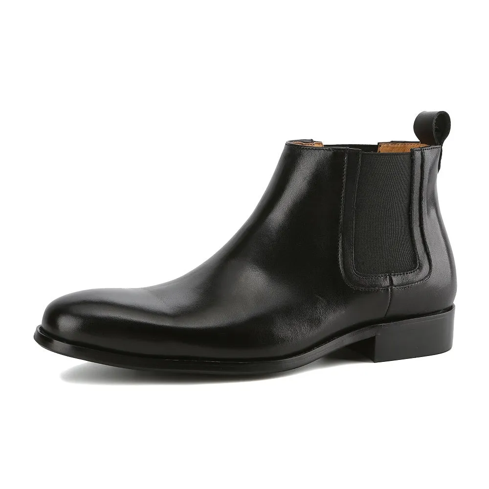 Men's Handcrafted Genuine Leather Pull-On Chelsea Dress Boots sold by Daily Haute