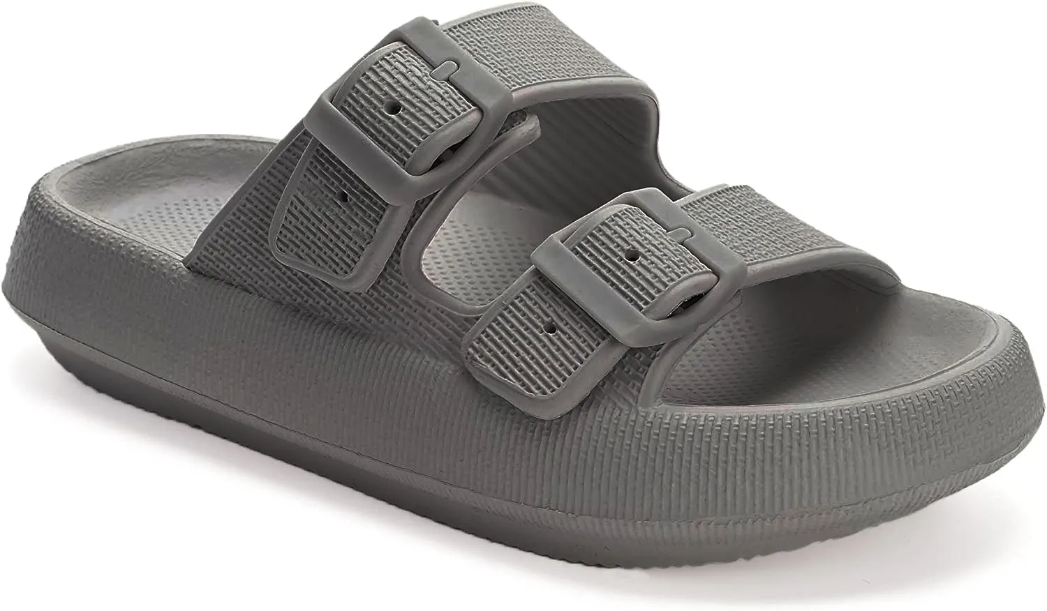 Haute Edition Women's Two Buckle Foam Pillow Cloud Slides sold by Daily Haute product image thumbnail 5