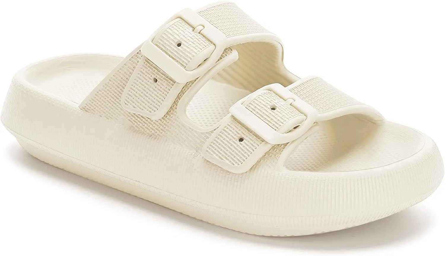 Haute Edition Women's Two Buckle Foam Pillow Cloud Slides sold by Daily Haute product image thumbnail 3