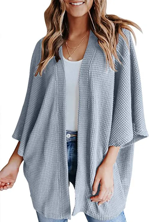 Haute Edition Women's Cocoon Lightweight Kimono Sleeve Sweater Cardigan sold by Daily Haute product image thumbnail 3