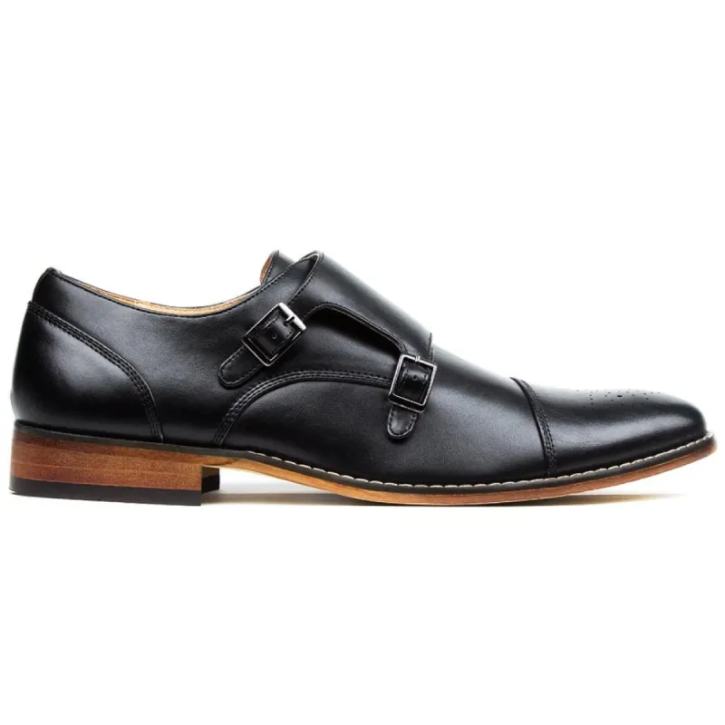 Signature Men's Monk Strap Cap Brogue Loafer Dress Shoes sold by Daily Haute