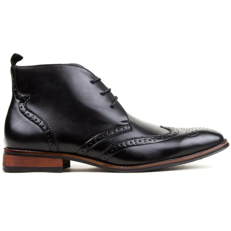 Gino Vitale Men's Wing Tip Brogue Boots sold by Daily Haute