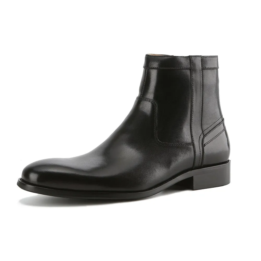 Gino Vitale Men's Handcrafted Genuine Leather Side Zip Dress Boot sold by Daily Haute