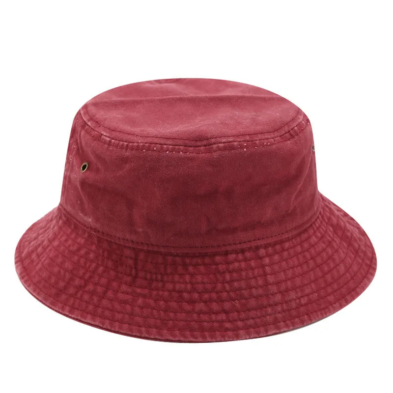Unisex Washed Canvas Solid Color Bucket Hat sold by Daily Haute product image thumbnail 3