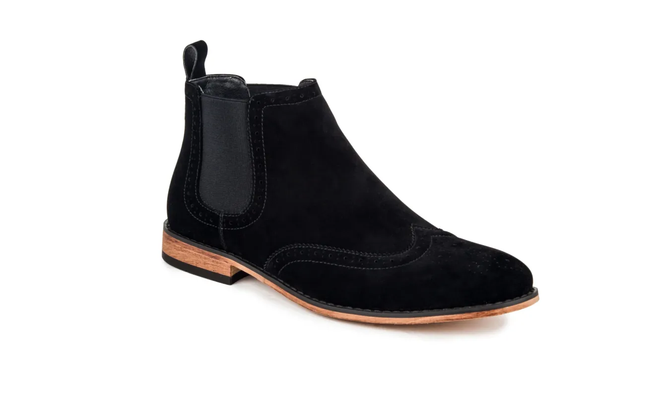 Men's Wingtip Chelsea Boots made by Daily Haute