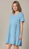 Made By Johnny Casual Flowy Swing Shift Short Sleeve Tiered Dress sold by Daily Haute